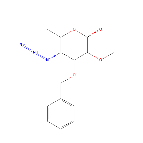 Methyl 4-Azido-4,6-dideoxy-2-O-methyl-3-O-benzyl-a-D-glucopyranoside (CAS: 861819-28-5) - Related Chemical Product