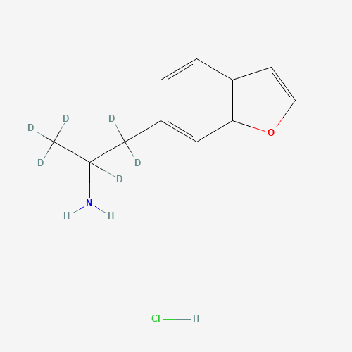 a-Μethyl-6-benzofuran Ethanamine-d6 Ηydrochloride (CAS: 1346600-35-8) - Related Chemical Product