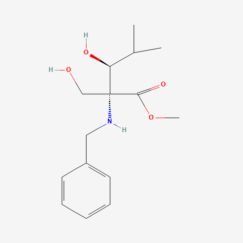 Methyl (2R,3S)-2-Benzylamino-3-hydroxy-2-hydroxymethyl-4-methylpentanoate (CAS: 145451-91-8) - Related Chemical Product