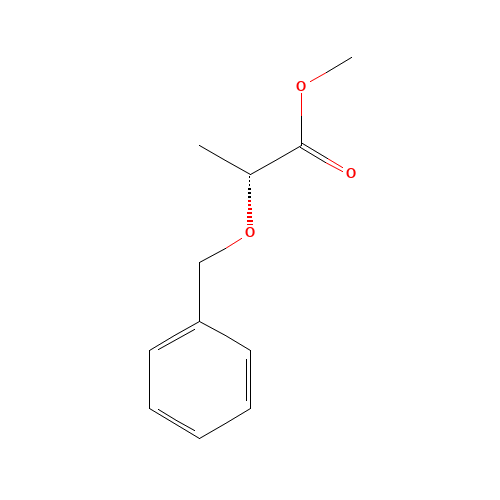 Methyl (R)-2-(Benzyloxy)propionate (CAS: 115458-99-6) - Chemical Structure and Molecular Formula 