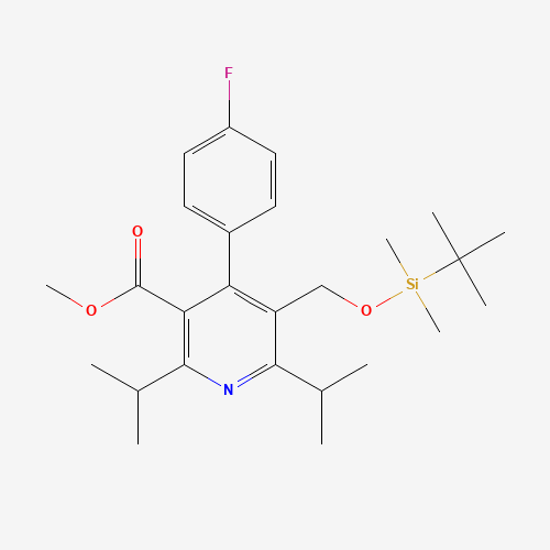 Methyl 5-(tert-Butyldimethylsilyloxymethyl-2,6-diisopropyl-4-(4-fluorophenyl)-pyridine-3-carboxylate (CAS: 334933-44-7) - Related Chemical Product