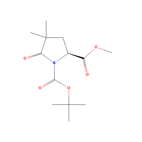 Methyl (2S)-1-(tert-butoxycarbonyl)-4,4-dimethylpyroglutamate (CAS: 158392-74-6) - Related Chemical Product
