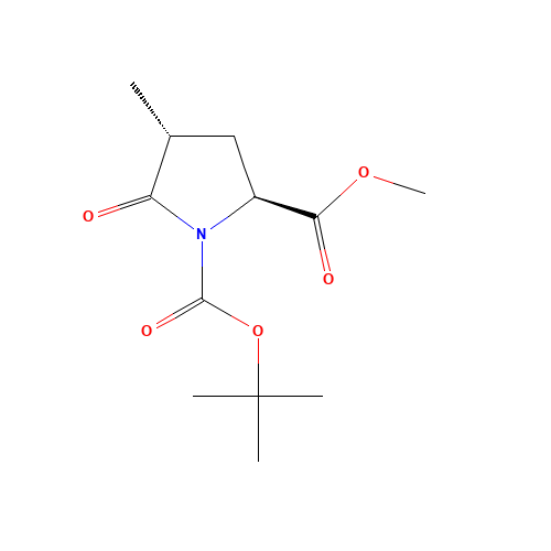 Methyl (2S,4R)-1-(tert-butoxycarbonyl)-4-methylpyroglutamate (CAS: 196394-49-7) - Related Chemical Product