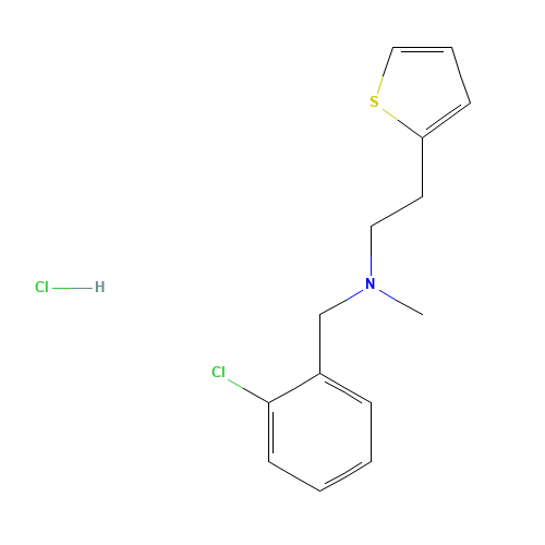 N-Methyl-N-[2-chlorobenzyl)]-2-thiopheneethanamine Hydrochloride (CAS: 1346604-98-5) - Related Chemical Product