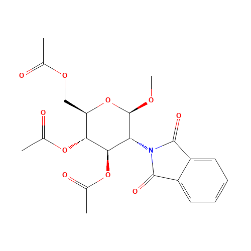 Methyl 2-Deoxy-2-N-phthalimido-3,4,6-tri-O-acetyl-b-D-glucopyranoside (CAS: 76101-13-8) - Related Chemical Product