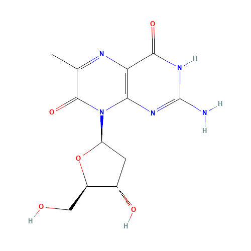 6-Methyl-8-(2-Deoxy-b-D-ribofuranosyl)isoxanthopterin (CAS: 113051-62-0) - Related Chemical Product