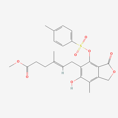 Methyl 6'-Desmethyl-4'-tosylmycophenolate (CAS: 171808-04-1) - Chemical Structure and Molecular Formula 