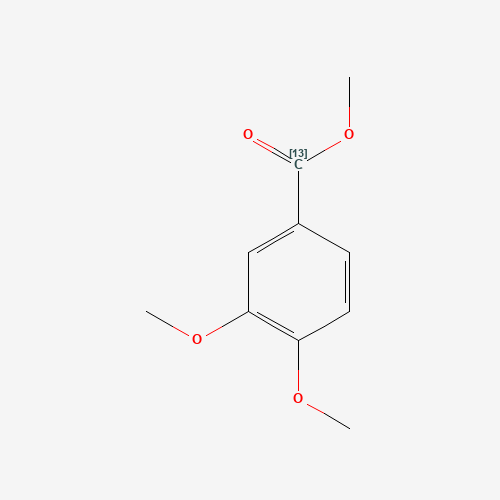 Methyl 3,4-Dimethoxy[7-13C]-benzoate (CAS: 1189921-34-3) - Chemical Structure and Molecular Formula 