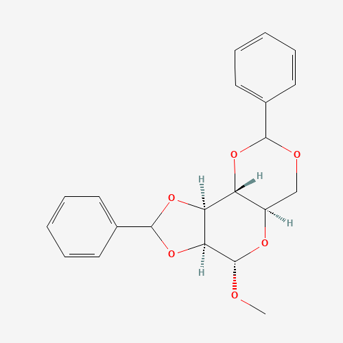 Methyl 2,3:4,6-Di-O-benzylidene-a-D-mannopryanoside (CAS: 4148-71-4) - Chemical Structure and Molecular Formula 