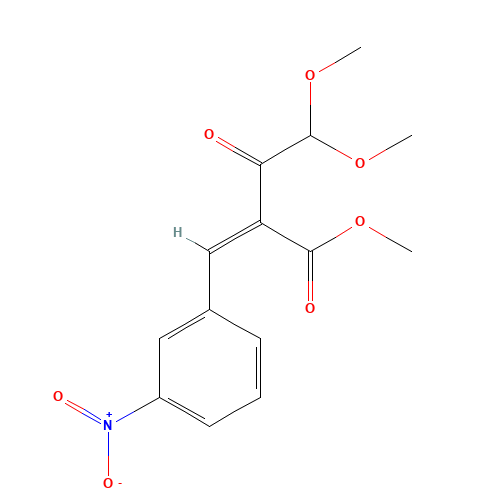 Methyl-4,4-dimethoxy-2-(3-nitrobenzylidene)-acetoacetate (CAS: 67448-15-1) - Related Chemical Product