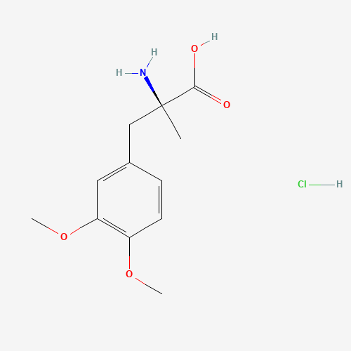 L-a-Methyl DOPA Dimethyl Ether Hydrochloride (CAS: 5486-79-3) - Chemical Structure and Molecular Formula 