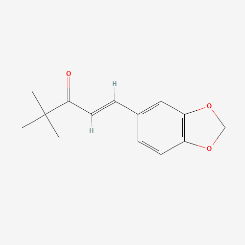 1-(3,4-Methylenedioxyphenyl)-4,4-dimethyl-pent-1-en-3-one (CAS: 2419-68-3) - Related Chemical Product