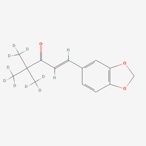 1-(3,4-Methylenedioxyphenyl)-4,4-dimethyl-d6-pent-1-en-3-one-d3 (CAS: 1262795-35-6) - Related Chemical Product