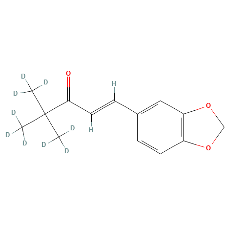 1-(3,4-Methylenedioxyphenyl)-4,4-dimethyl-d6-pent-1-en-3-one-d3 (CAS: 1262795-35-6) - Related Chemical Product