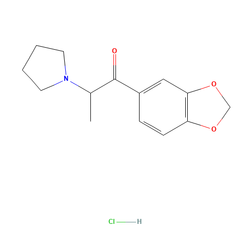 3',4'-Methylenedioxy-a-pyrrolidinopropiophenone Hydrochloride (CAS: 24698-57-5) - Related Chemical Product