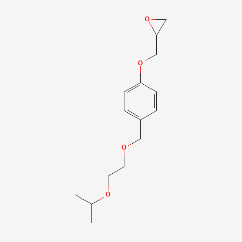 [[4-[[2-(1-Methylethoxy)ethoxy]methyl]phenoxy]methyl]oxirane (CAS: 66722-57-4) - Chemical Structure and Molecular Formula 