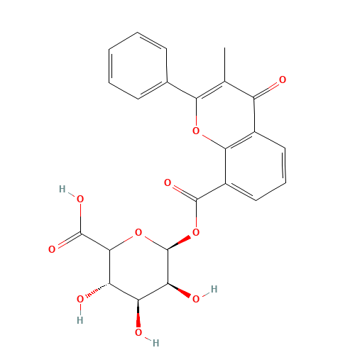 3-Methylflavone-8-carboxylic Acid Acyl-b-D-glucuronide (CAS: 60218-13-5) - Related Chemical Product
