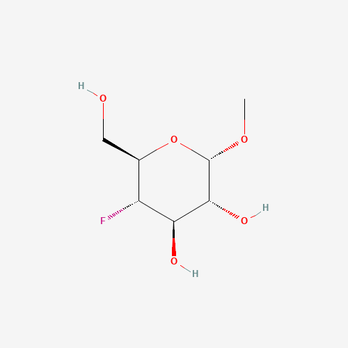Methyl 4-Deoxy-4-fluoro-a-D-glucose (CAS: 56926-53-5) - Chemical Structure and Molecular Formula 