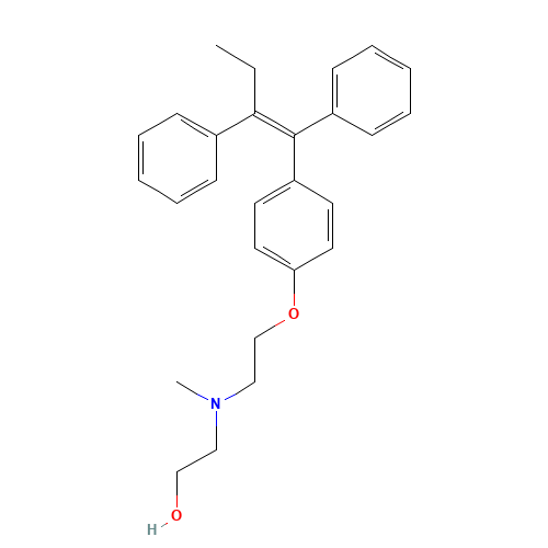 N-Methyl-N-(2-hydroxyethyl) Tamoxifen (CAS: 77214-91-6) - Related Chemical Product