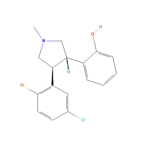 trans-N-Methyl-3-(2-hydroxyphenyl)-4-(2-bromo-5-chlorophenyl)pyrrolidine (CAS: 1000890-02-7) - Related Chemical Product