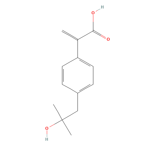 2-[p-(2-Methyl-2-hydroxypropyl)phenyl]propenoic Acid (CAS: 75626-01-6) - Related Chemical Product