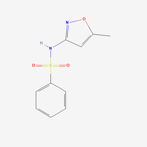 N-(5-Methyl-3-isoxazolyl)benzenesulfonamide (CAS: 13053-79-7) - Chemical Structure and Molecular Formula 