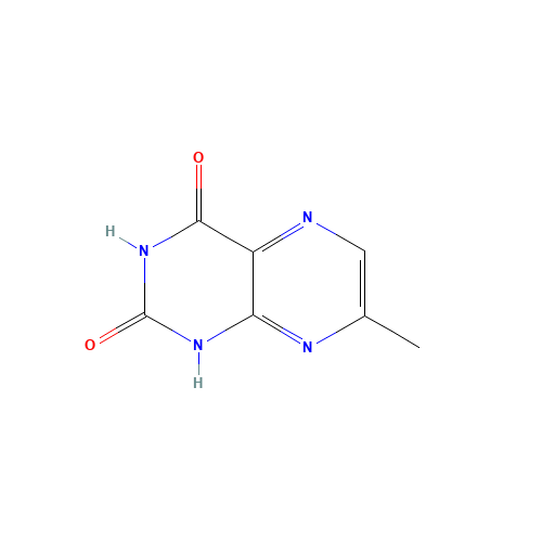 7-Methyl Lumazine (CAS: 13401-38-2) - Chemical Structure and Molecular Formula 