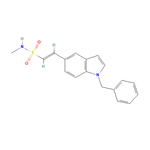 (1E)-N-Methyl-2-[1-(phenylmethyl)-1H-indol-5-yl]ethenesulfonamide (CAS: 894351-84-9) - Related Chemical Product