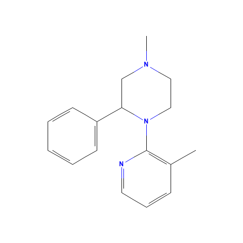 4-Methyl-1-(3-methyl-2-pyridinyl)-2-phenylpiperazine (CAS: 191546-94-8) - Related Chemical Product