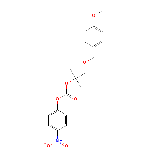 2-[Methyl-1-(4-methoxyphenyl)methoxy]propyl-4'-nitrophenyl Carbonate (CAS: 1076198-54-3) - Related Chemical Product