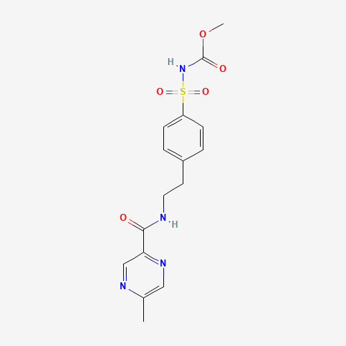 Methyl 4-[b-(5-Methylpyrazine-2-carboxamido)ethyl]benzene Sulfonamide Carbamate (CAS: 33288-74-3) - Related Chemical Product