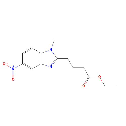 1-Methyl-5-nitro-1H-benzimidazole-2-butanoic Acid Ethyl Ester (CAS: 3543-72-4) - Related Chemical Product
