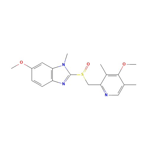N-Methyl Omeprazole (CAS: 784143-42-6) - Chemical Structure and Molecular Formula 