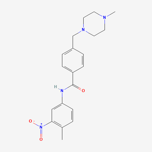 N-(4-Methyl-3-nitrophenyl)-4-(4-methylpiperazinomethyl)benzamide (CAS: 581076-60-0) - Related Chemical Product