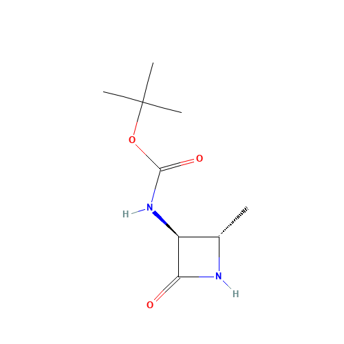 N-[(2S,3S)-2-Methyl-4-oxo-3-azetidinyl]-carbamic Acid 1,1-Dimethylethyl Ester (CAS: 80582-03-2) - Related Chemical Product