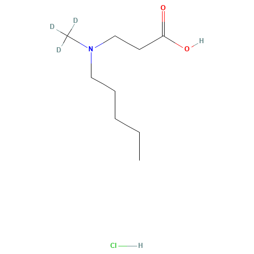 3-(N-Methyl-N-pentyl-amino)propionic Acid-d3 Hydrochloride (CAS: 1246817-11-7) - Related Chemical Product