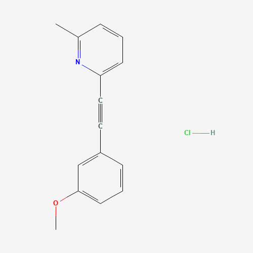 2-Methyl-6-[(3-methoxyphenyl)ethynyl]pyridine Hydrochloride (CAS: 823198-78-3) - Related Chemical Product