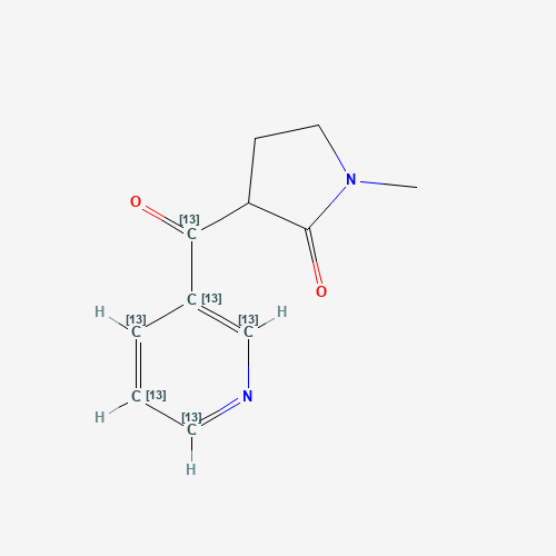 1-Methyl-3-(3'-pyridylcarbonyl-1,2',3',4',5',6'-13C6-pyrrolidinone (CAS: 1189492-36-1) - Related Chemical Product