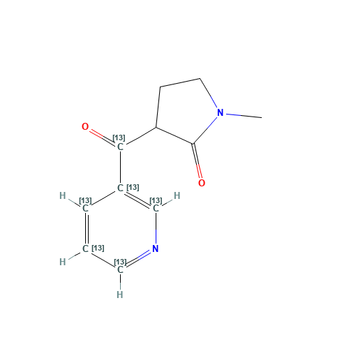 1-Methyl-3-(3'-pyridylcarbonyl-1,2',3',4',5',6'-13C6-pyrrolidinone (CAS: 1189492-36-1) - Related Chemical Product