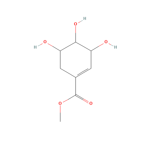 Methyl (-)-Shikimate (CAS: 40983-58-2) - Chemical Structure and Molecular Formula 