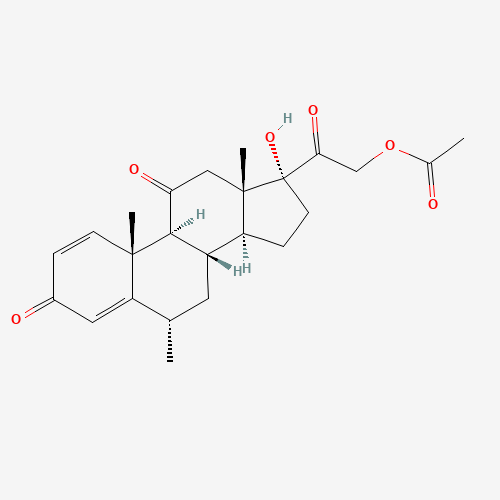 6a-Methyl Prednisone 21-Acetate (CAS: 115321-98-7) - Chemical Structure and Molecular Formula 