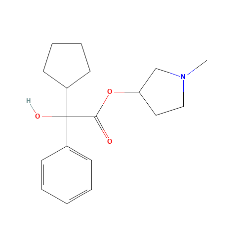 N-Methyl-3-pyrrolidinyl Cyclopentylmandelate (CAS: 13118-11-1) - Related Chemical Product