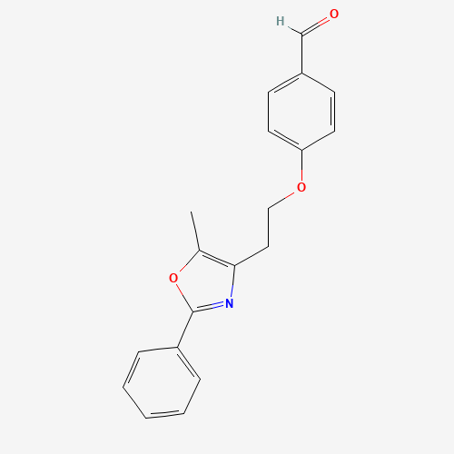 4-[2-(5-Methyl-2-phenyloxazol-4-yl)ethoxy]benzaldehyde (CAS: 103788-59-6) - Related Chemical Product