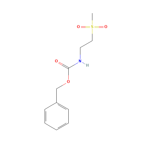 [2-(Methylsulfonyl)ethyl]carbamic Acid Benzyl Ester (CAS: 146698-94-4) - Chemical Structure and Molecular Formula 