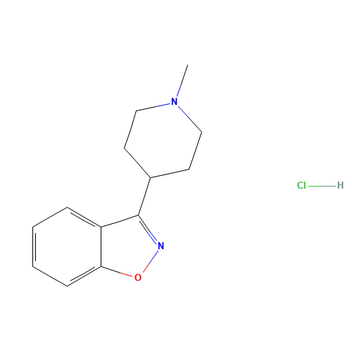 3-(1-Methyl-4-piperidinyl)-1,2-benzisoxazole Hydrochloride (CAS: 84163-12-2) - Related Chemical Product