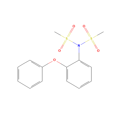 N-(Methylsulfonyl)-4-(desnitro) Nimesulide (CAS: 905858-63-1) - Chemical Structure and Molecular Formula 