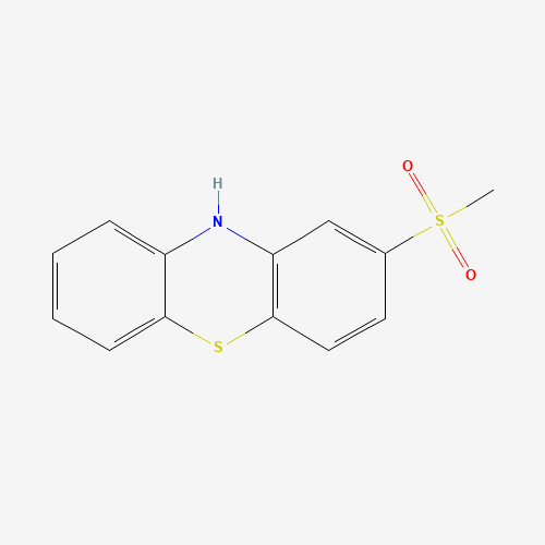 2-(Methylsulfonyl) Phenothiazine (CAS: 23503-68-6) - Chemical Structure and Molecular Formula 