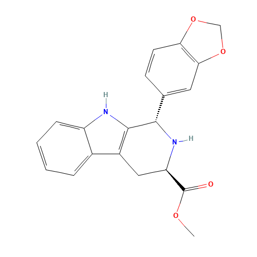 (1S,3R)-Methyl-1,2,3,4-tetrahydro-1-(3,4-methylenedioxyphenyl)-9H-pyrido[3,4-b]indole-3-carboxylate (CAS: 171596-42-2) - Related Chemical Product