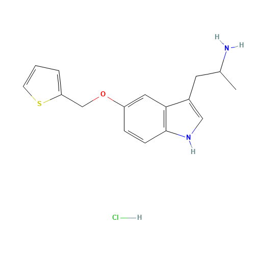 a-Methyl-5-(2-thienylmethoxy)-1H-indole-3-ethanamine Monohydrochloride (CAS: 160521-72-2) - Related Chemical Product