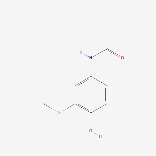 S-Methyl-3-thioacetaminophen (CAS: 37398-23-5) - Chemical Structure and Molecular Formula 
